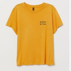 Divided H&M - Mustard Yellow T - Shirt